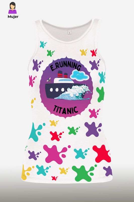 E. Running Titanic - Camiseta Tirantes Mujer