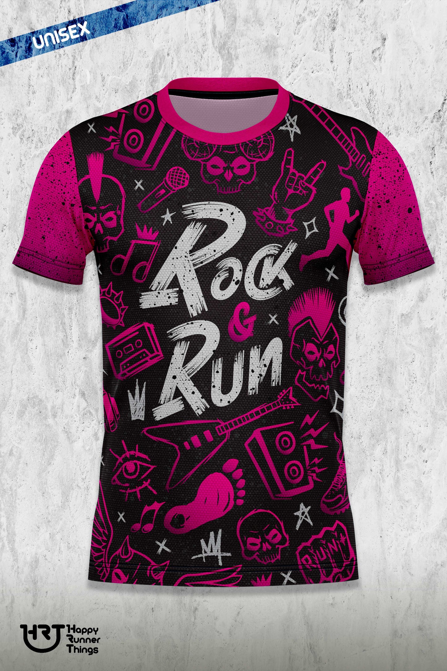 Rock & Run - Camiseta Técnica Unisex - Manga Corta - Lines PRO