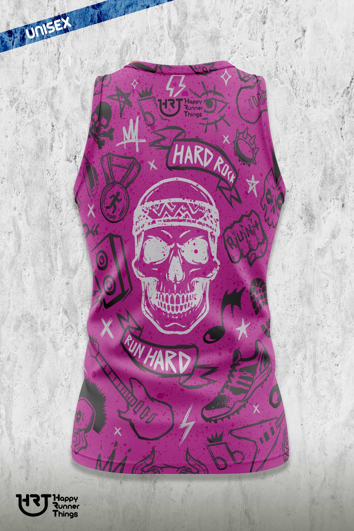 Rock & Run - Camiseta Técnica Unisex - Tirantes - Lines PRO