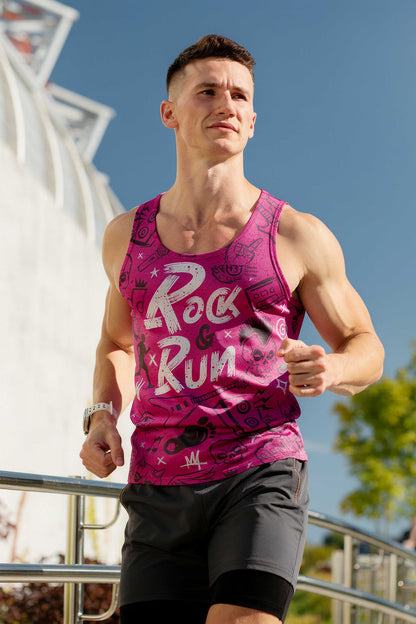 Rock & Run - Camiseta Técnica Unisex - Tirantes - Lines PRO