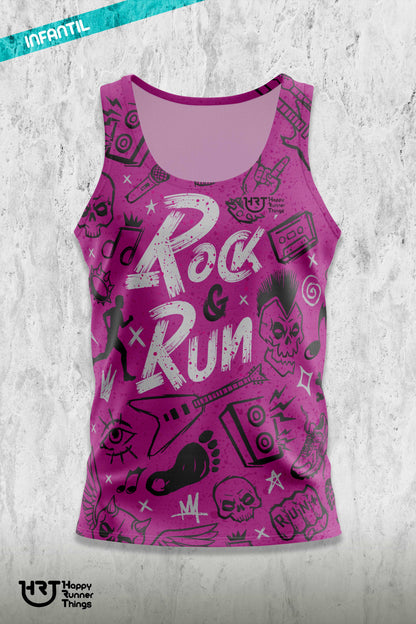 Rock & Run - Camiseta Técnica Infantil - Tirantes - Lines PRO