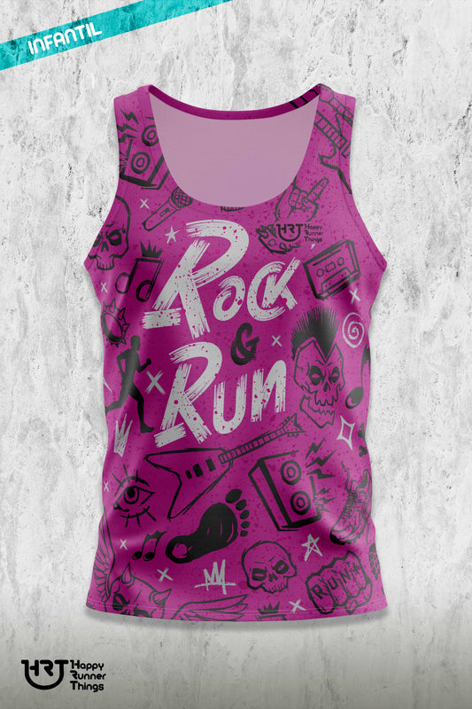 Rock & Run - Camiseta Técnica Infantil - Tirantes - Lines PRO