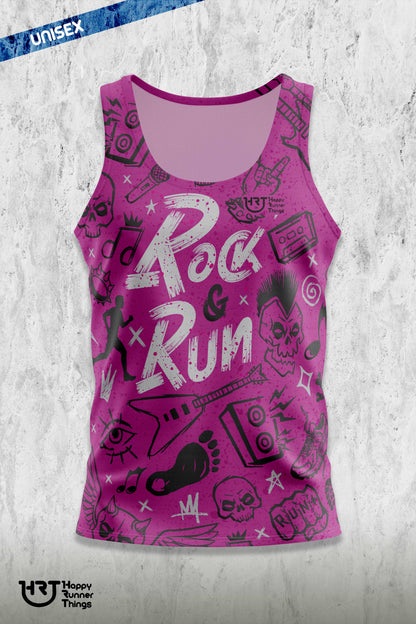Rock & Run - Camiseta Técnica Unisex - Tirantes - Lines PRO