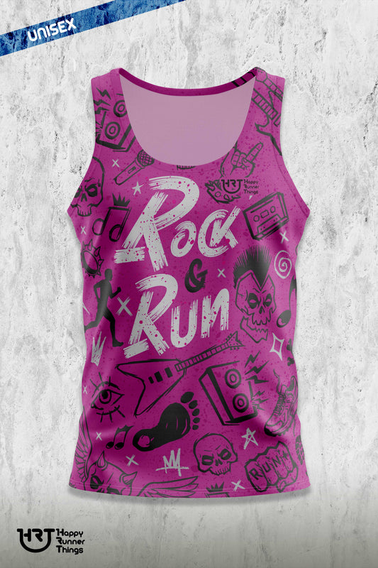 Rock & Run - Camiseta Técnica Unisex - Tirantes - Lines PRO