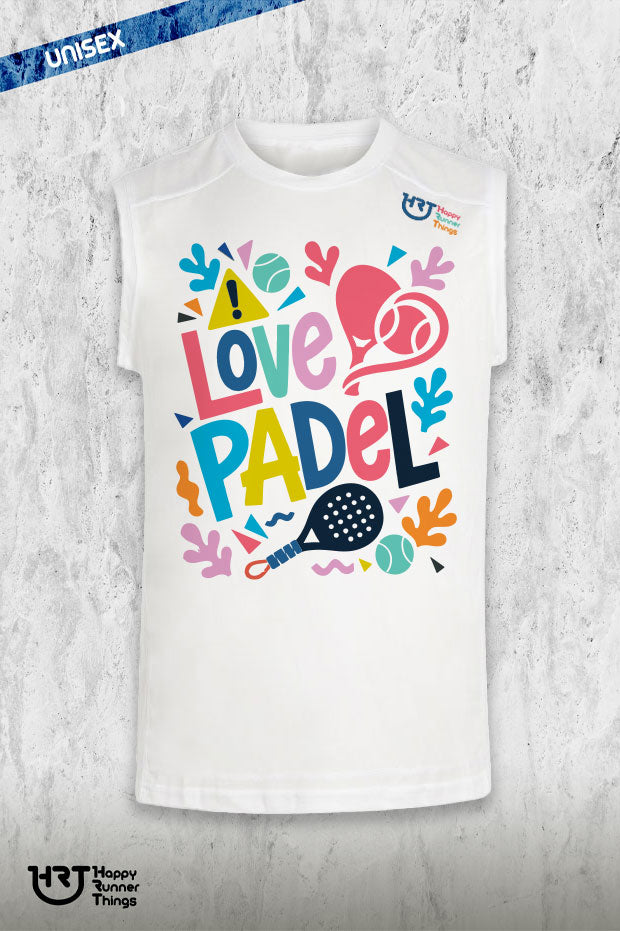 CUIDADO - Camiseta LOVE PADEL Unisex - Sin Mangas