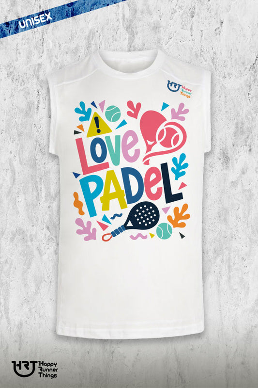 CUIDADO - Camiseta LOVE PADEL Unisex - Sin Mangas