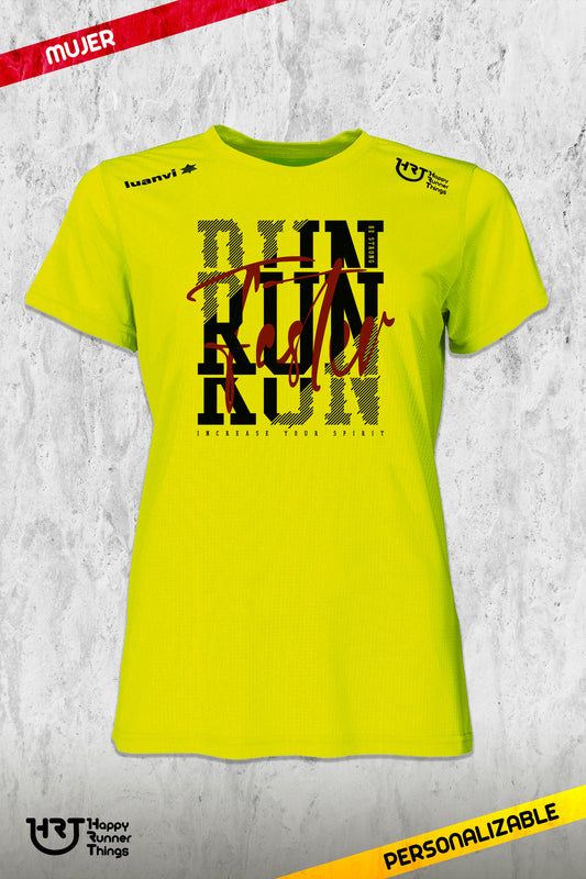 Run Faster - Camiseta Técnica Mujer