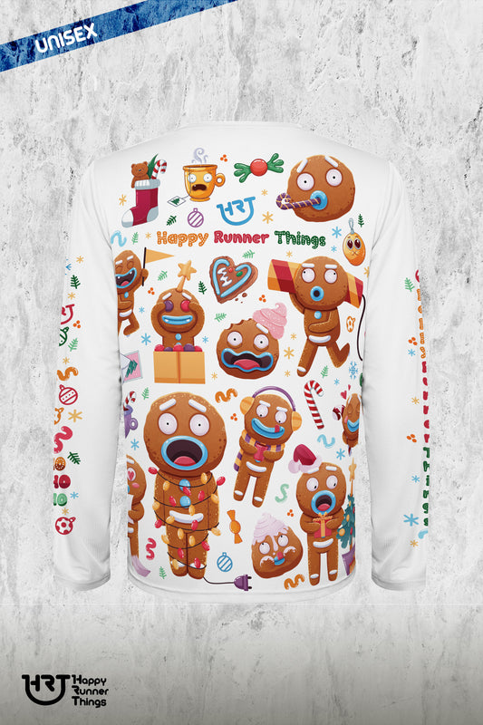 MeRun Christmas - Camiseta Running Unisex - Manga Larga