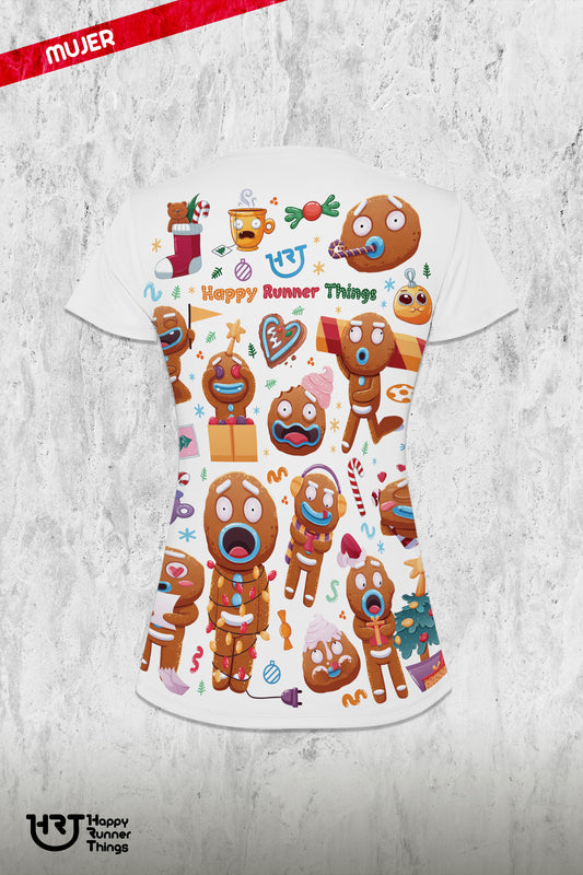 MeRun Christmas - Camiseta Running Mujer