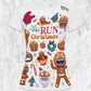 MeRun Christmas - Camiseta Running Mujer