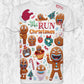 MeRun Christmas - Camiseta Running Unisex