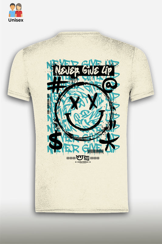 NEVER GIVE UP - Camiseta ECO Unisex - Manga Corta
