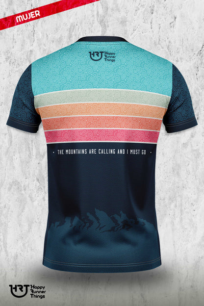 Mountains - Camiseta Técnica Mujer - Manga Corta