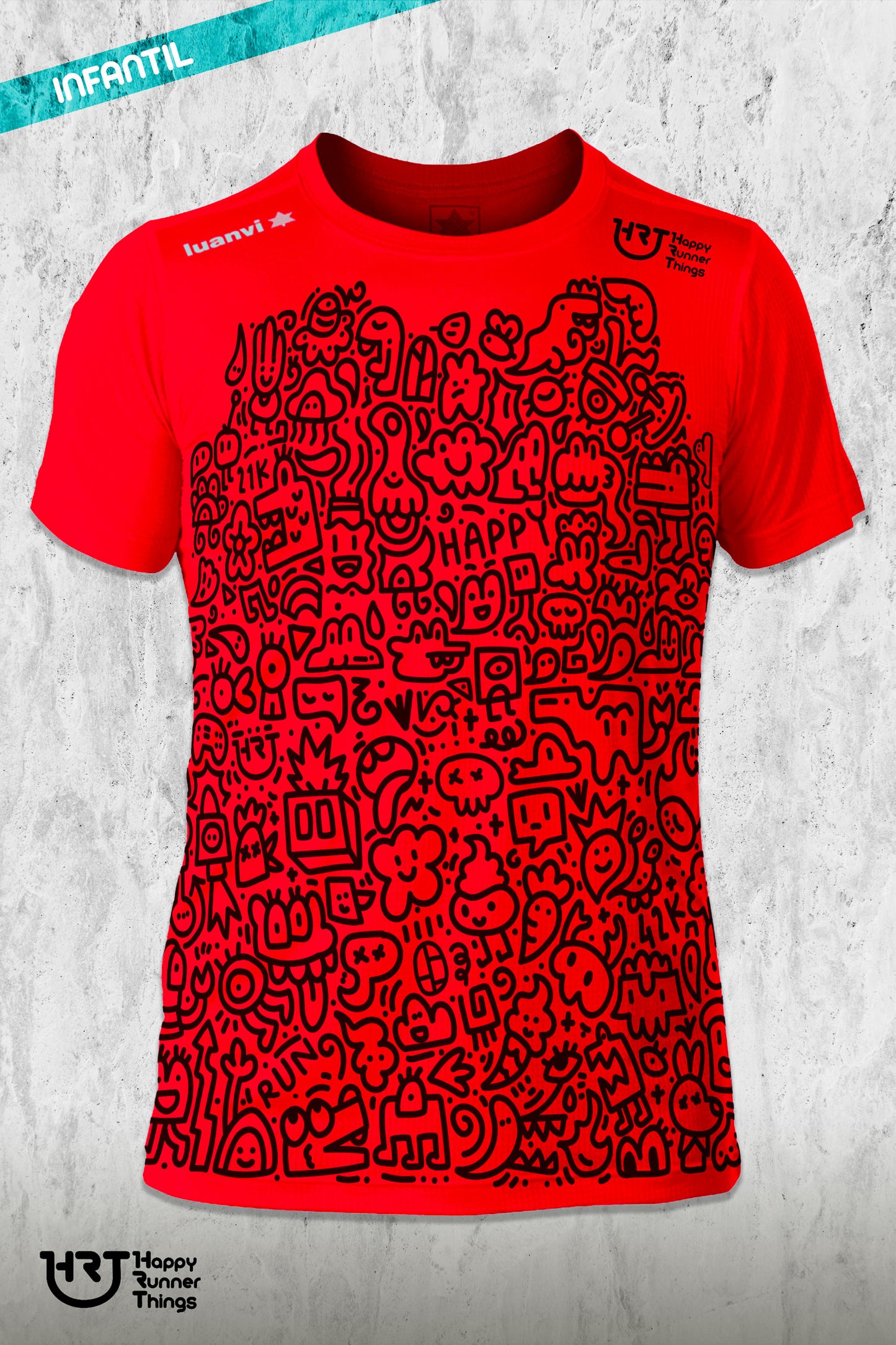 Doodles - Camiseta Running Junior/Kids