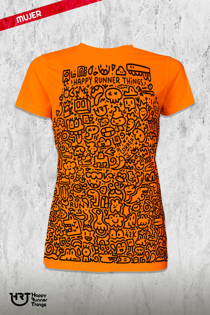Doodles - Camiseta Running Mujer