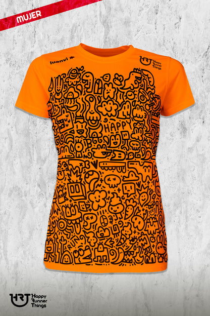Doodles - Camiseta Running Mujer
