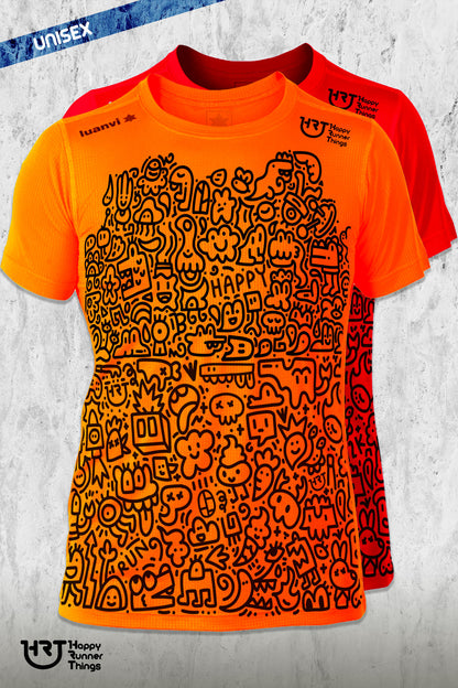 Doodles - Camiseta Running Unisex