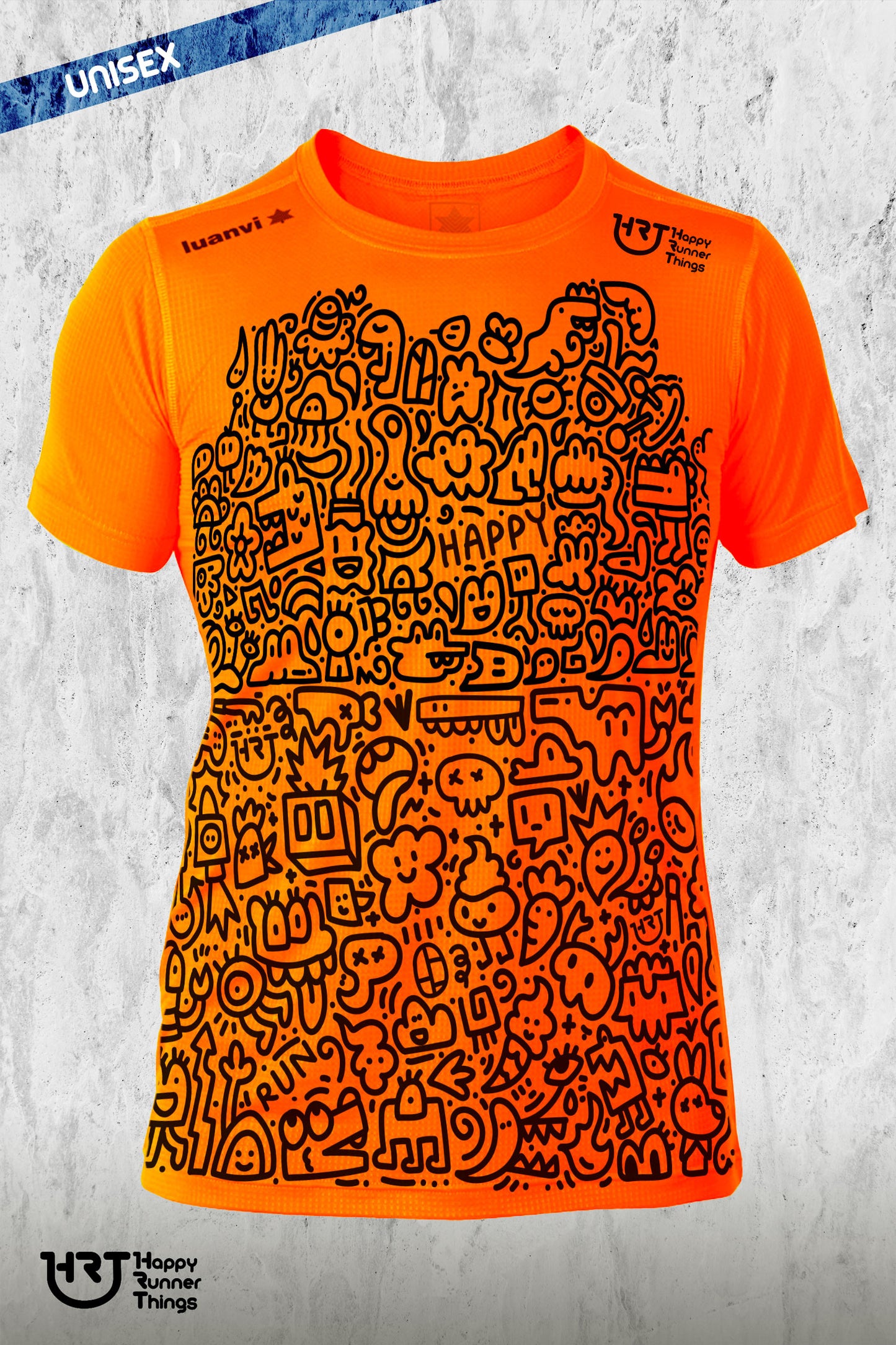 Doodles - Camiseta Running Unisex