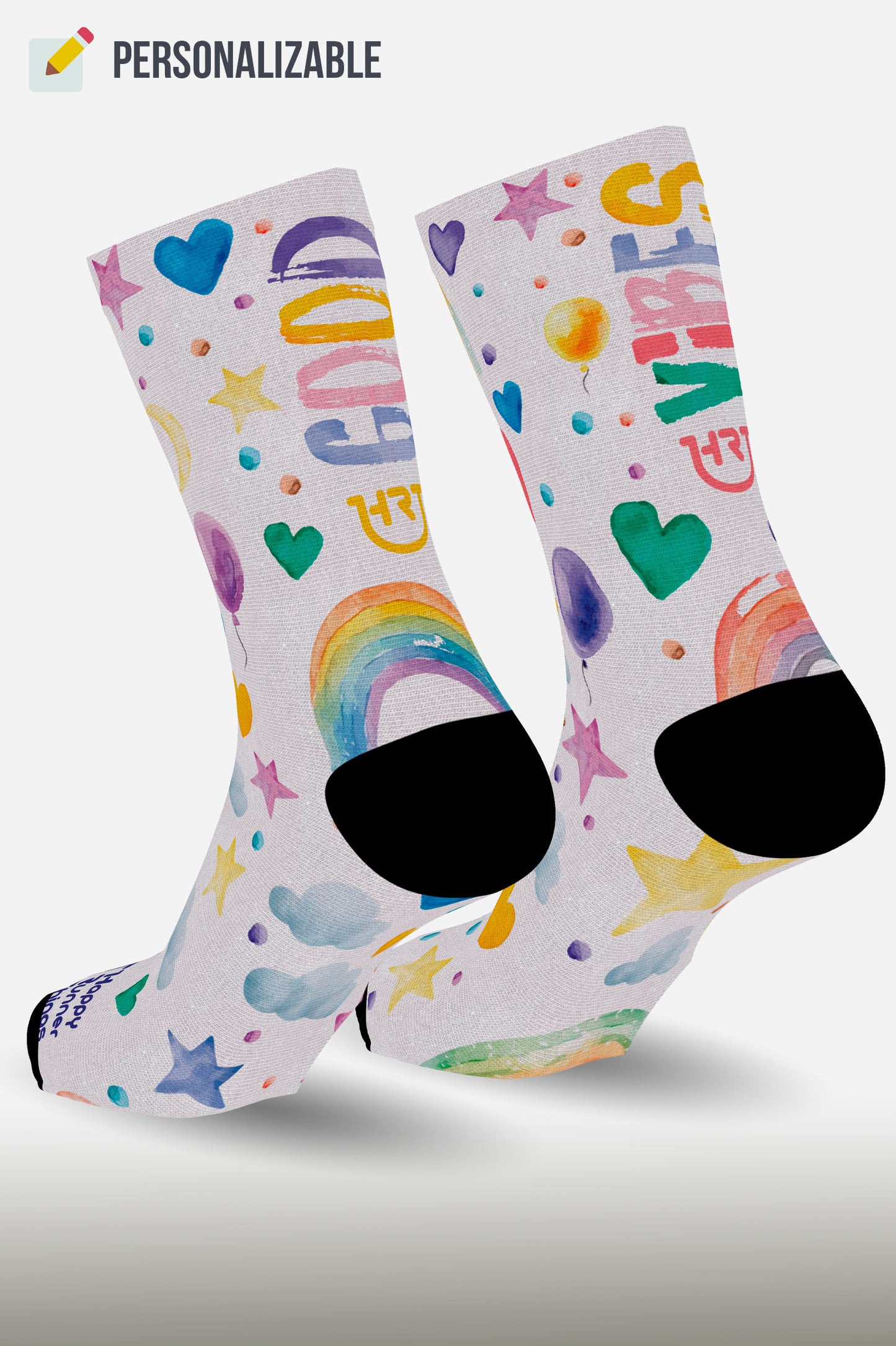 Good Vibes - Calcetines - Caña Media-Alta