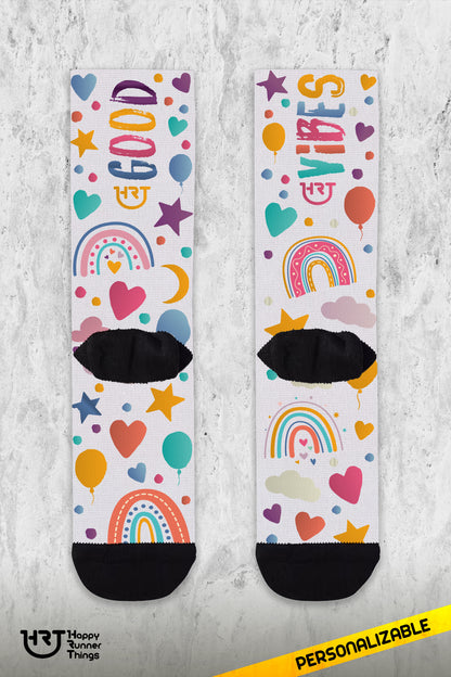 Good Vibes - Calcetines - Caña Media-Alta