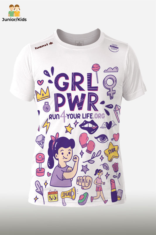 GRL PWR - Camiseta Técnica Junior/Kids