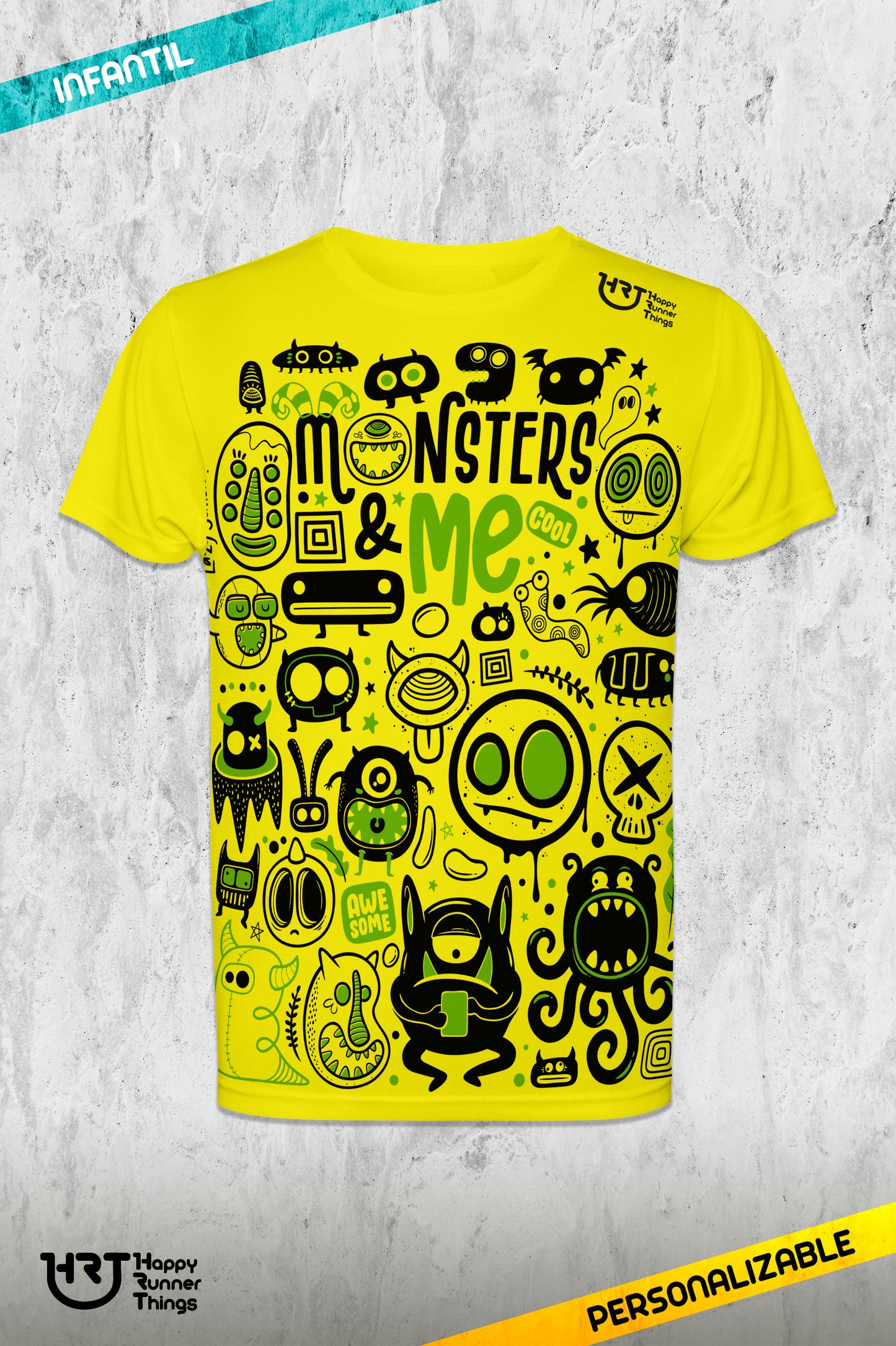 Monsters & ME - Camiseta ECO Técnica Junior/Kids