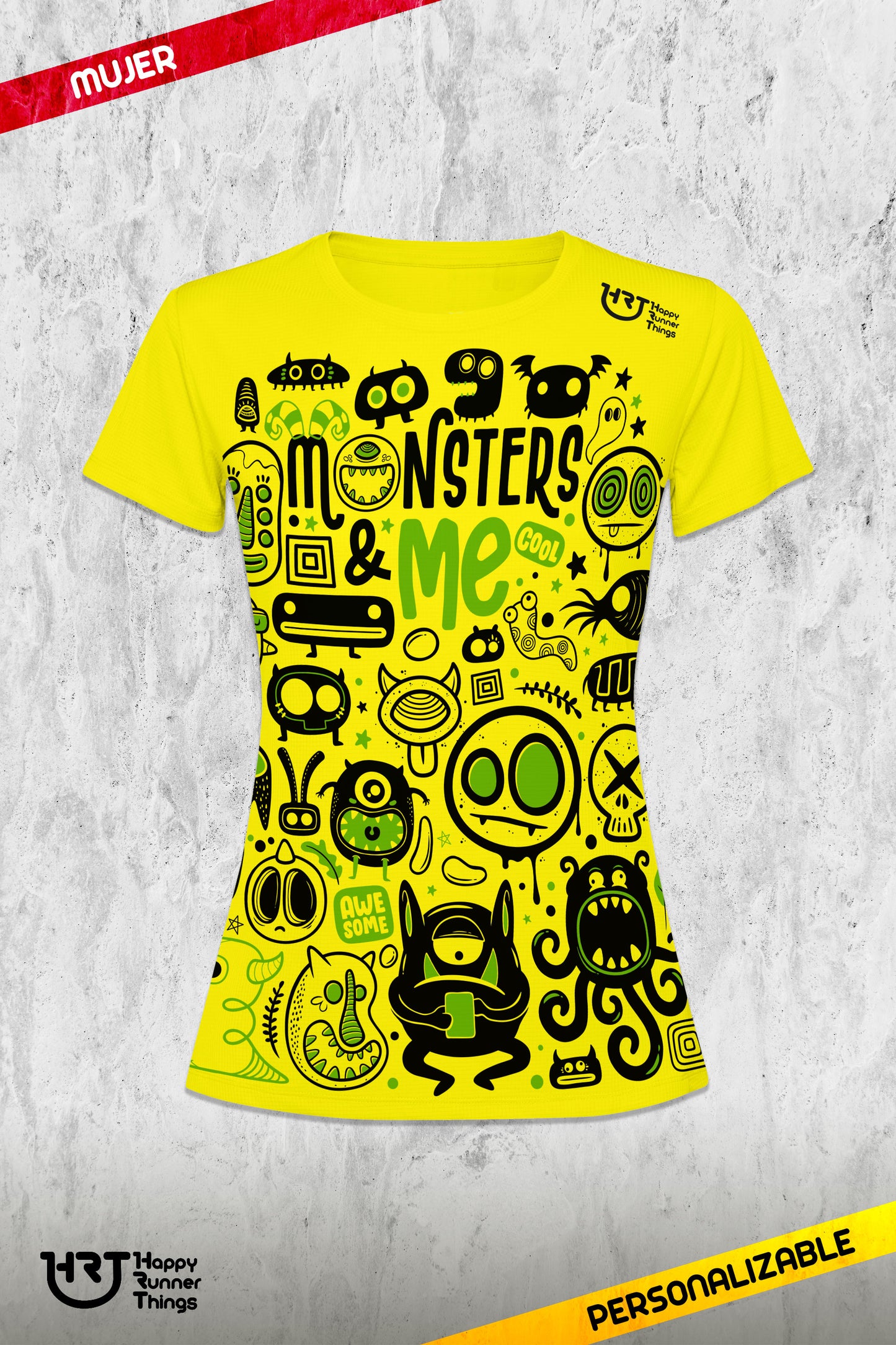 Monsters & ME - Camiseta ECO Técnica Mujer
