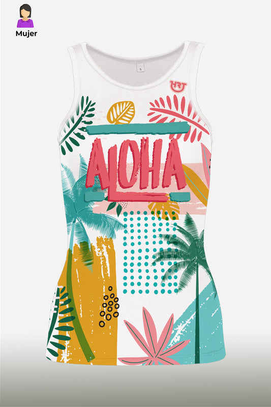 Aloha - Camiseta Running Tirantes Mujer