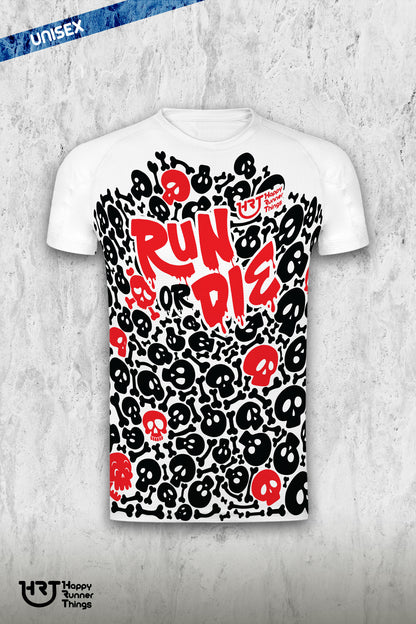 Run or Die - Camiseta Running Unisex - Manga Corta