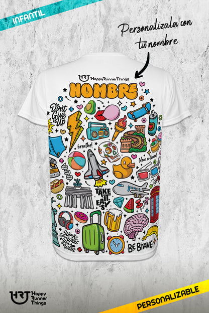 RUN YOUR LIFE - Camiseta ECO Infantil - Manga Corta