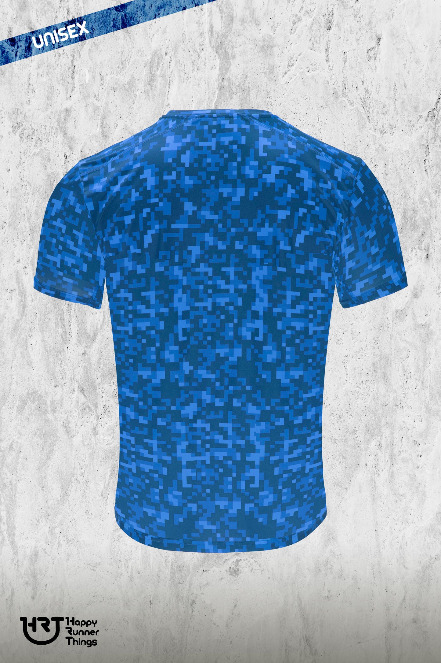 Pixel Runner - Camiseta Técnica Unisex - Azul