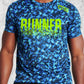 Pixel Runner - Camiseta Técnica Unisex - Azul