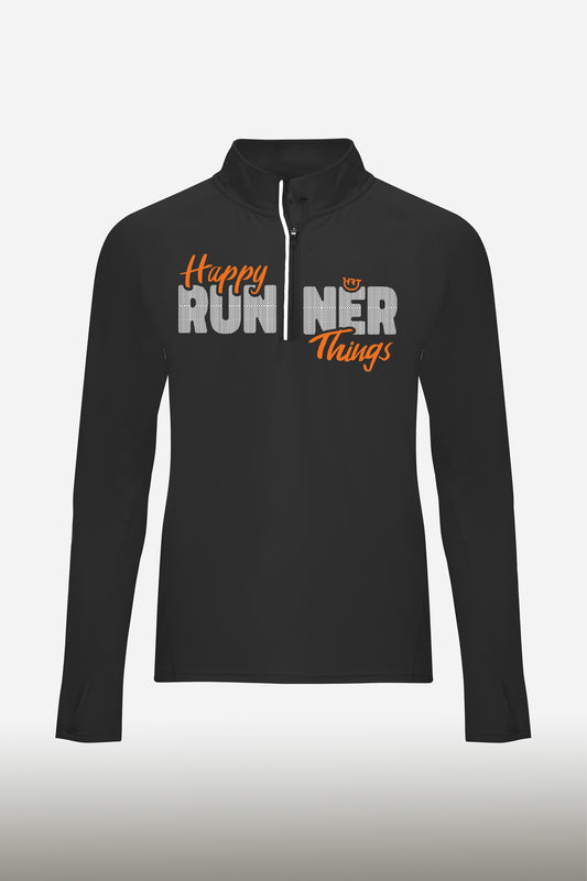 Happy Runner - Negro - Sudadera Técnica Unisex