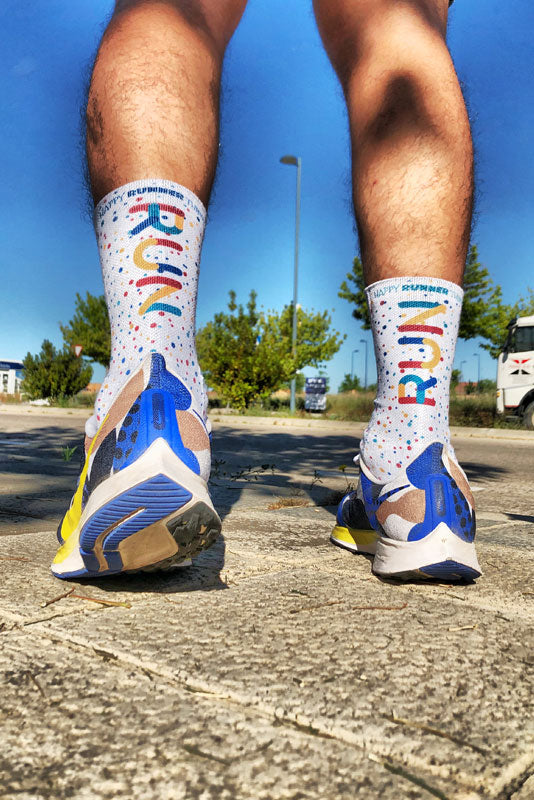 Run In Colors - Calcetines Running - Caña Media-Alta