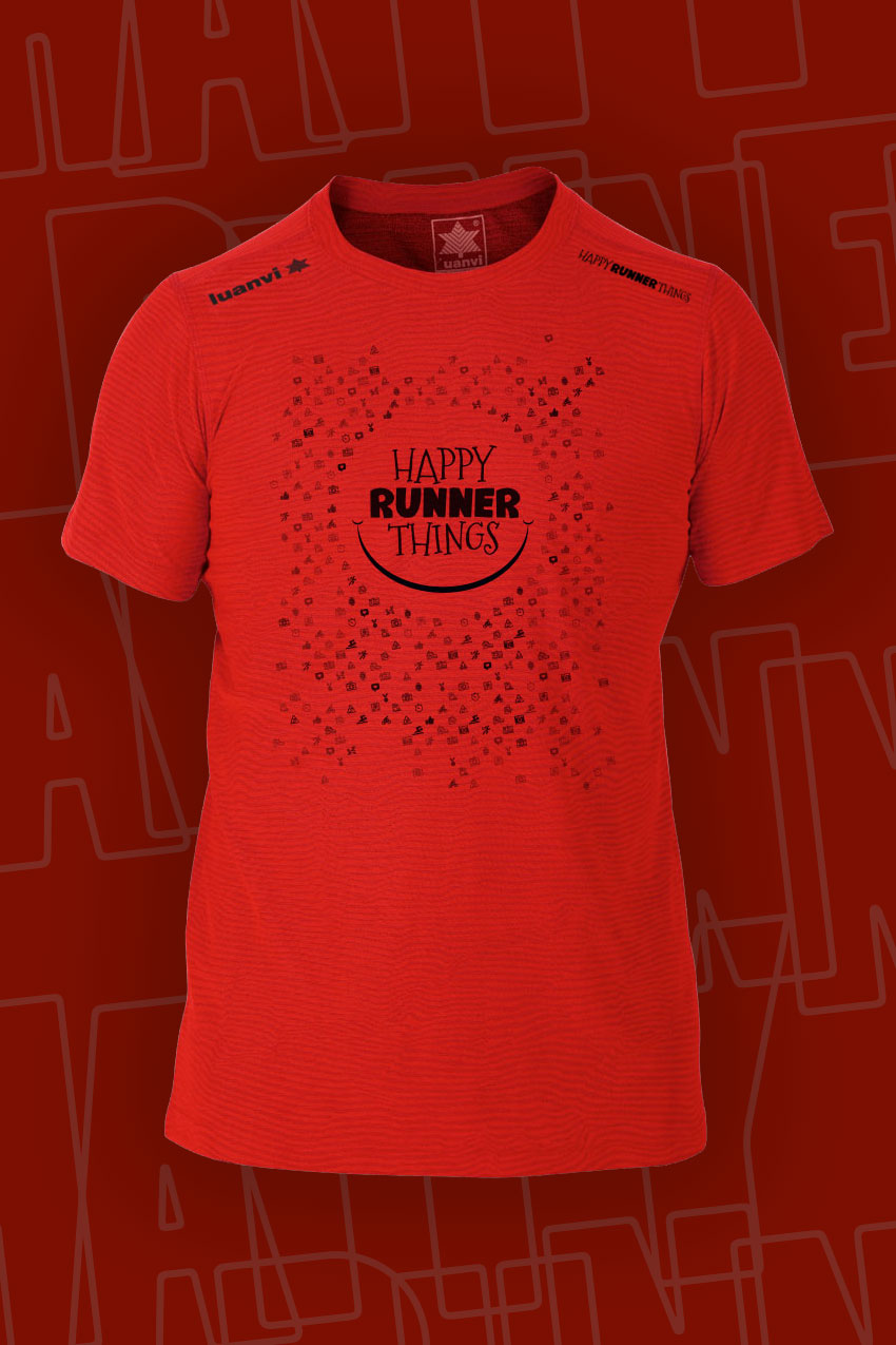 Happy Runner Things - Camiseta Técnica Unisex