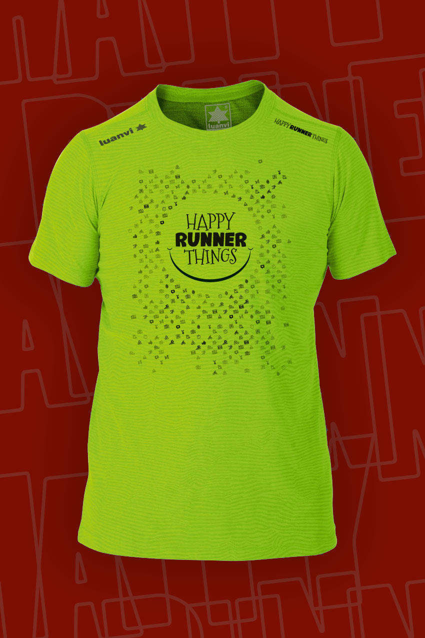 Happy Runner Things - Camiseta Técnica Unisex