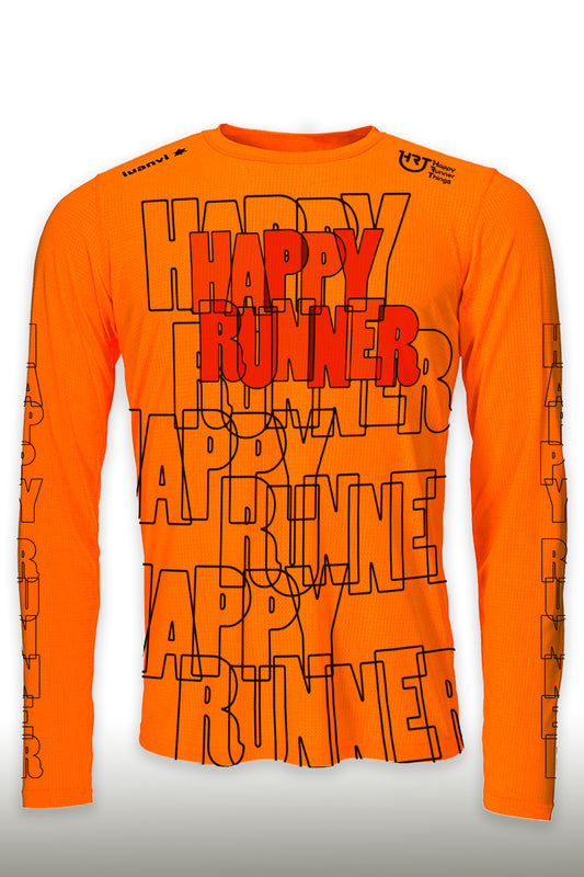 Happy Runner - Camiseta Running Unisex - Manga Larga