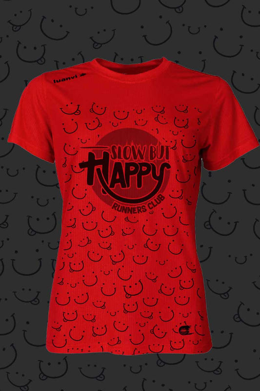 Slow But Happy - Camiseta Técnica Mujer - 2019