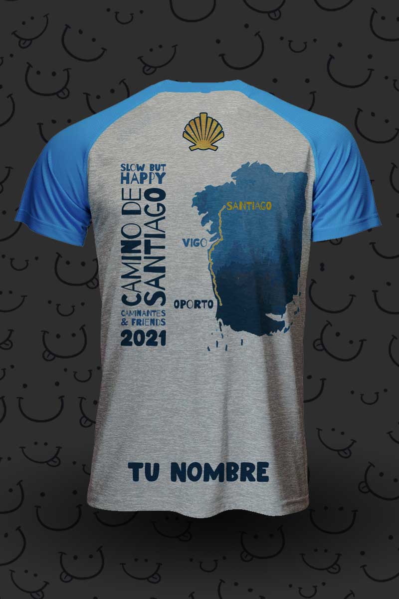 Slow But Happy - Camiseta Custom Camino de Santiago