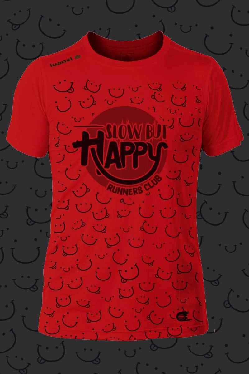 Slow But Happy - Camiseta Técnica Unisex - 2019