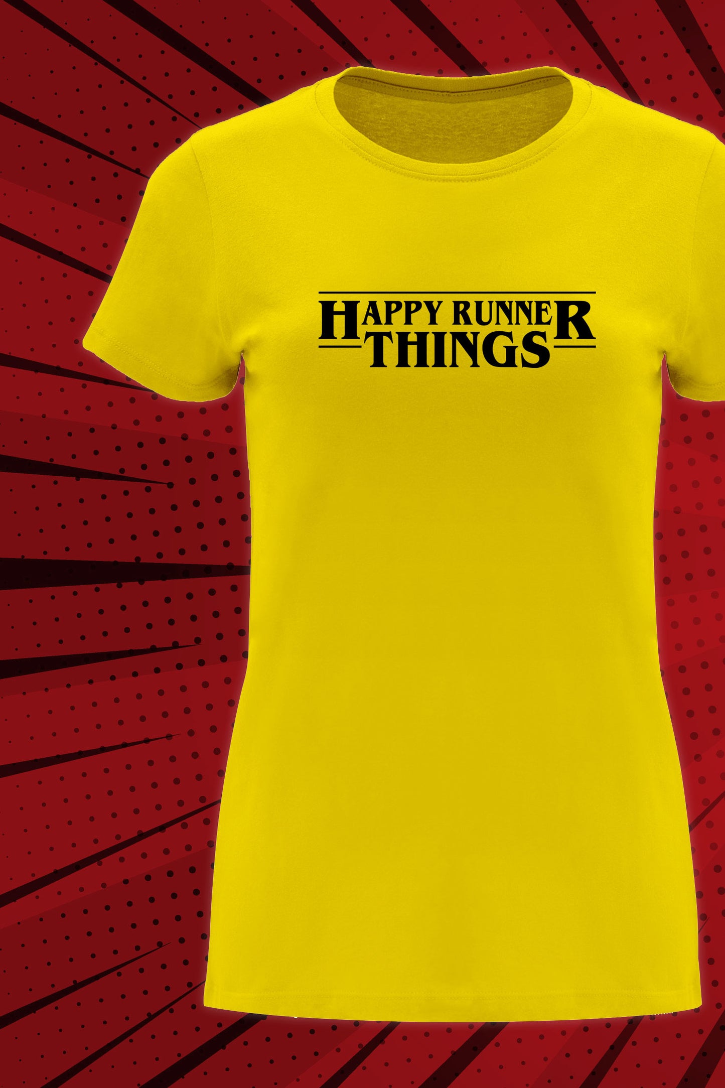 Stranger Runner Things - Camiseta Casual Mujer