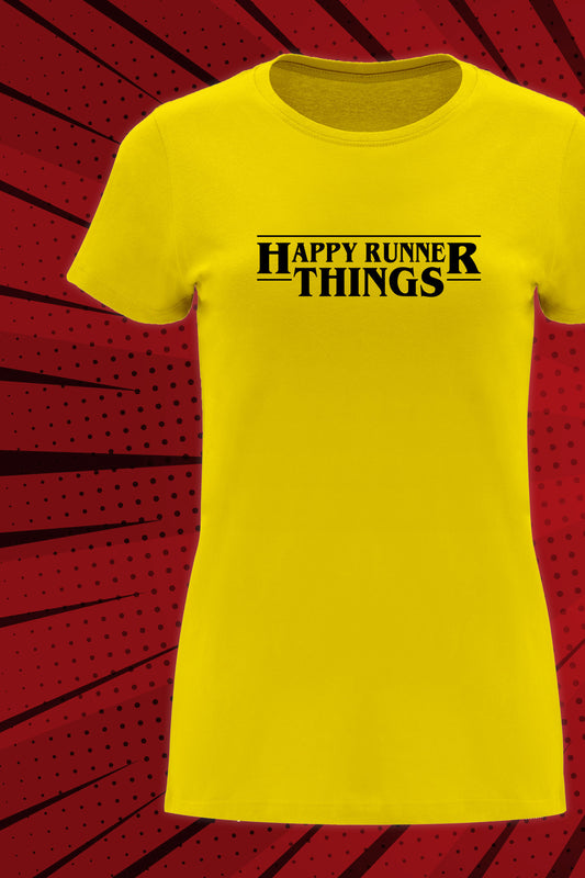 Stranger Runner Things - Camiseta Casual Mujer