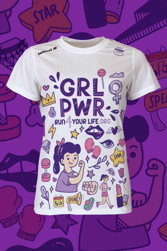 GRL PWR - Camiseta Técnica Mujer