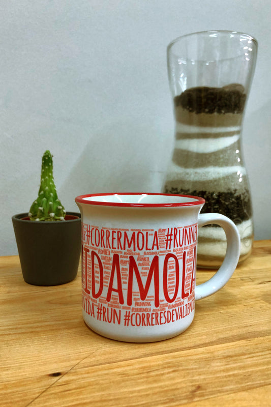 Hashtag - Taza Vintage - Rojo