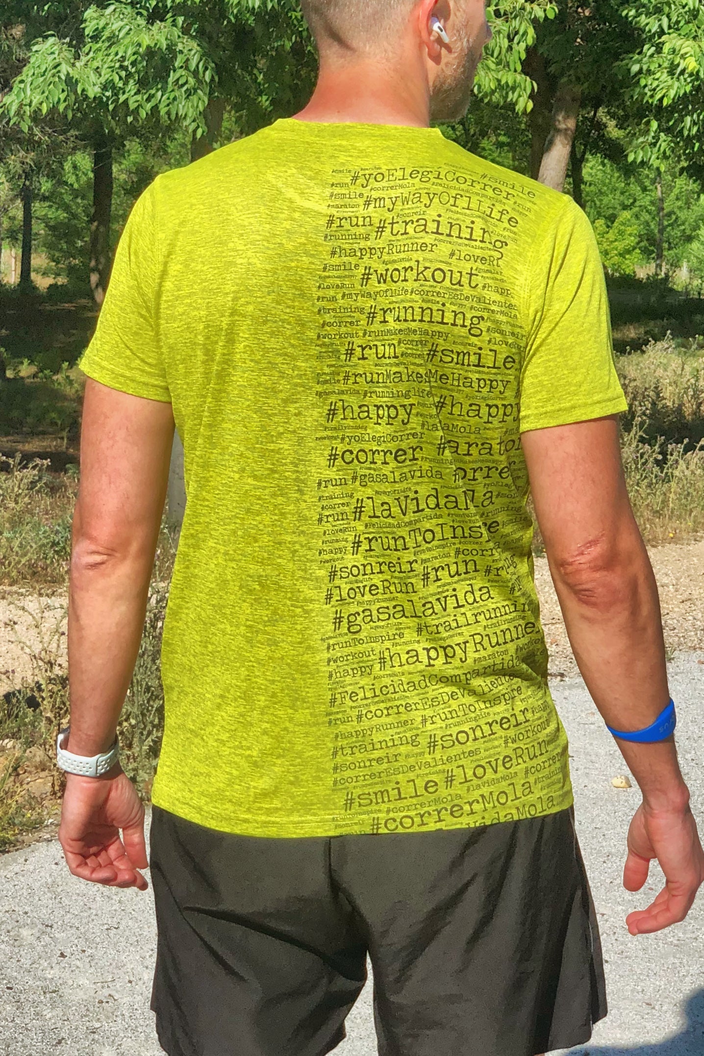Hashtag  - Camiseta Running Unisex - Pistacho