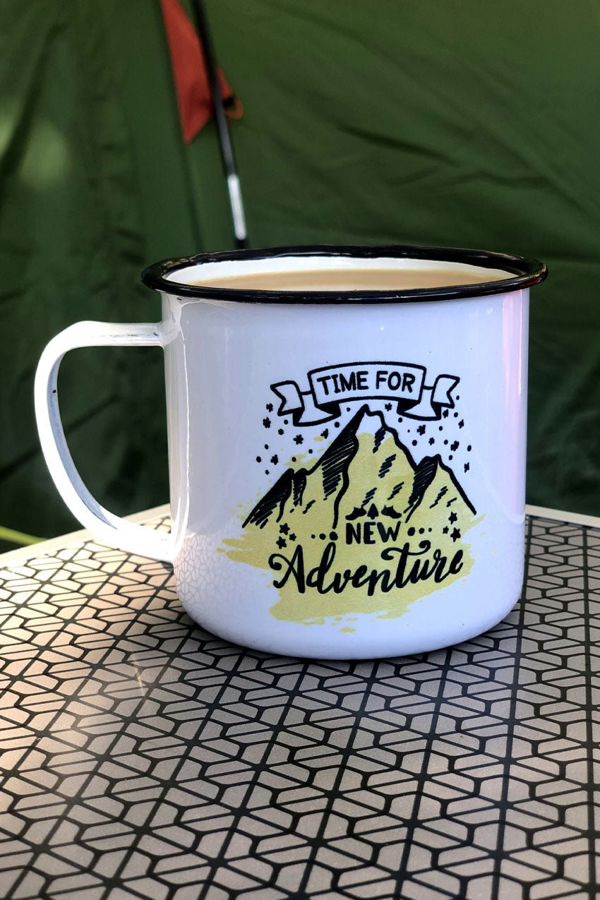 Time for a new adventure - Taza Metálica